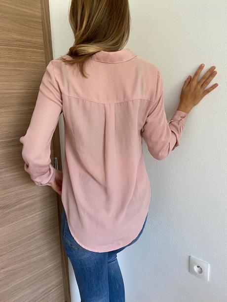 Ružová košeľa, amisu,xs