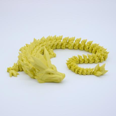 Krištáľový drak crystal dragon 3d tlač,