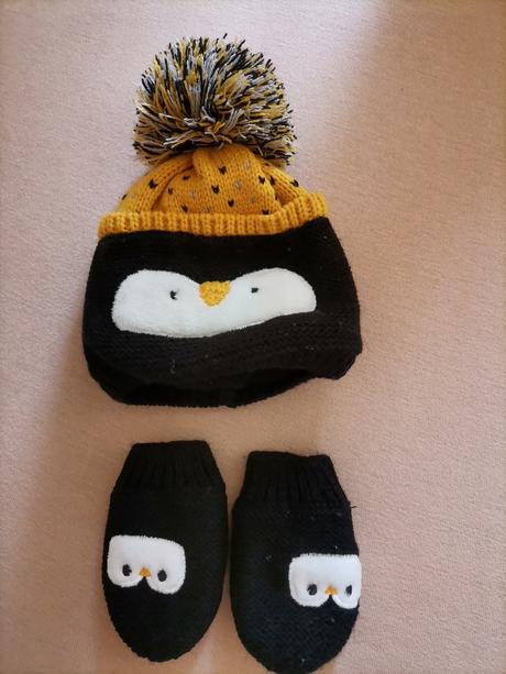 Čiapka na zimu s rukavičkami, f&f,68