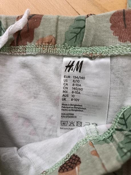 Pyžamko so zvieratkami, h&m,134