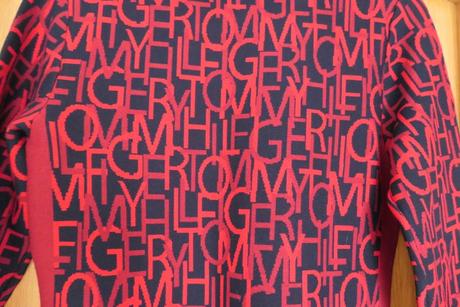 Tommy hilfiger icon cerveno cierne saty vel. l, tommy hilfiger,l