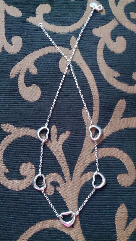 Strieborná retiazka so srdiečkami, 