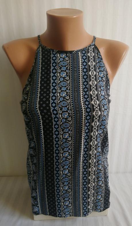 Dámsky modro čierno biely top, miss selfridge, miss selfridge,xs