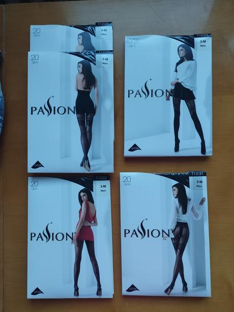 Damske silonky 5 baleni, passion,m