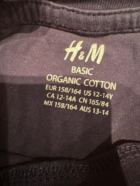 Tričko basic 12-14 rokov, h&m,164