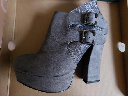 Čižmy s glitrami platforme, graceland,37