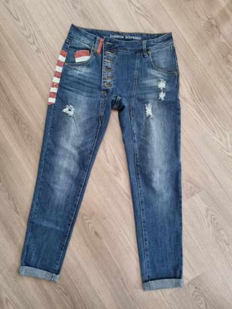 Boyfriend rifle / džínsy, 36