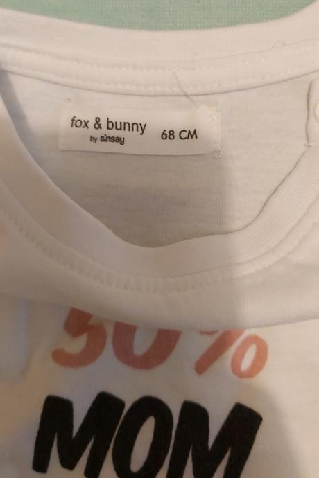 Tričko 68, fox & bunny,68