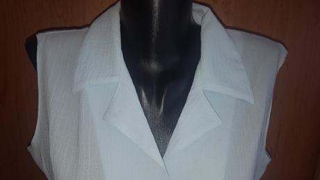 Bledomodrý blúzkový top, m