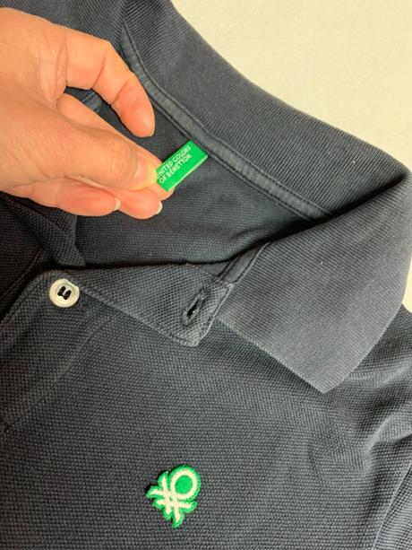 Tričko s golierom, benetton,140