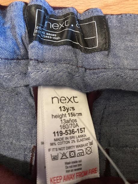 Vínové nohavice, next,158