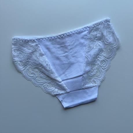 Dámske bavlnené bezšvové nohavičky s čipkou 79168, l / m / s / xl