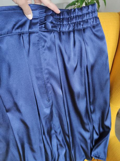 Rodinný set - saténova midi sukňa a detská 104/110, 38