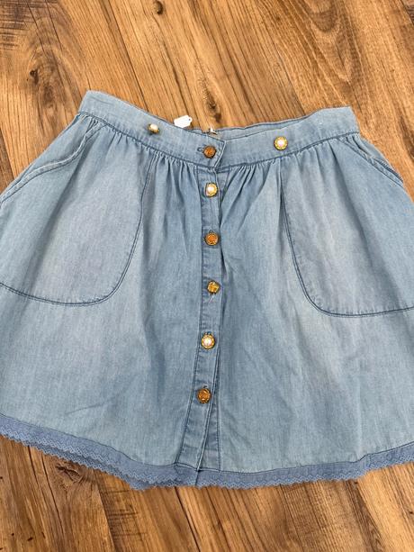 Rifľova suknička, denim co,m
