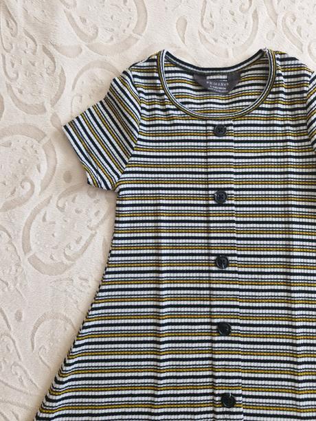 Pasikavé šaty s krátkym rukávom, primark,104