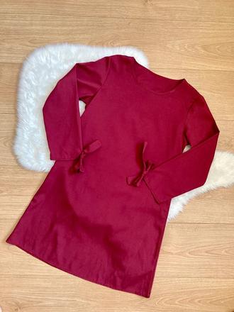 Bordové ľahké letné šaty, xs