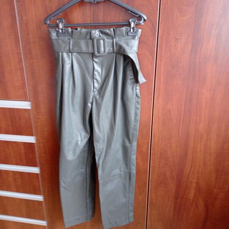 Koženkové nohavice, h&m,36