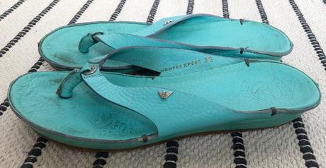 Giorgio armani kožené flip flops, 36