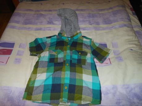 Nenosená košeľa next 104 s kapuckou a výšivkou, next,104