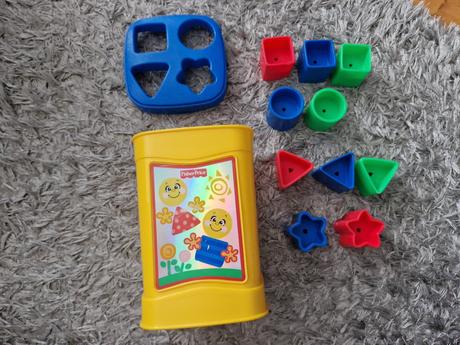 Vkladačky korytnačka + fisher price, 