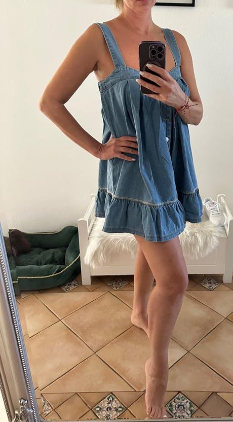 Denim šaty, s