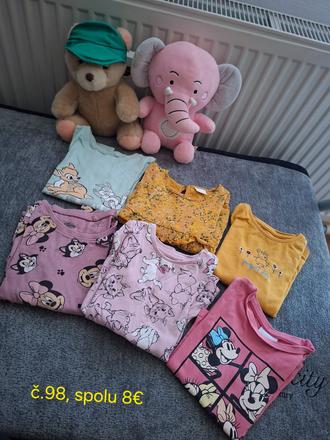 Tričká dlhý rukáv č.98, 86–98