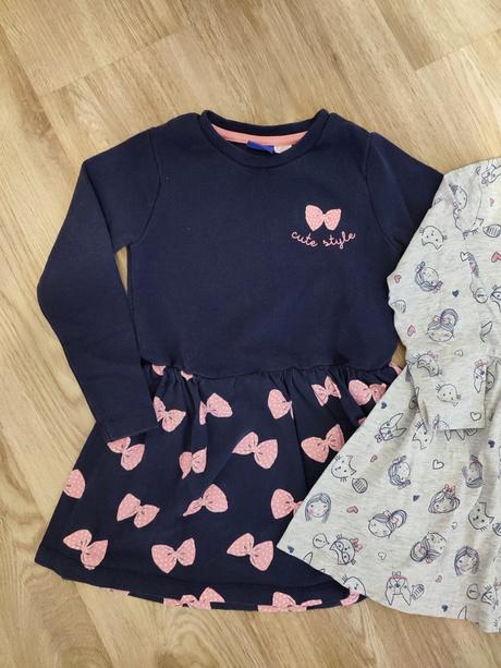 Šaty dlhý rukáv f&f lupilu, 98