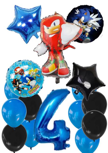 Balóny ježko sonic/knuckles/shadow- až 15/16/17/18, 