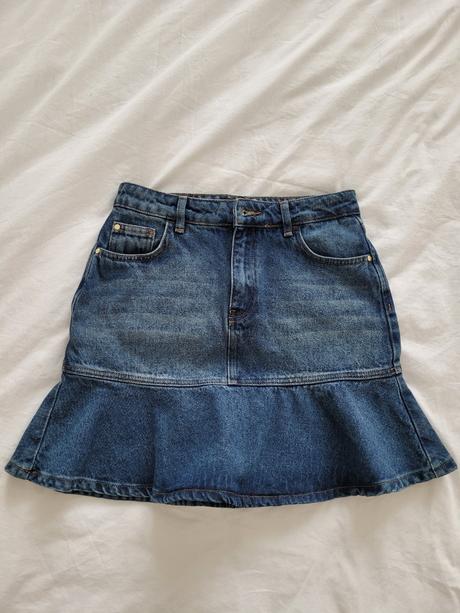 Riflová sukňa, mohito,s