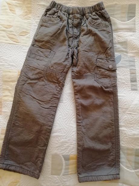 Chlapčenské oteplene nohavice č. 122, 122
