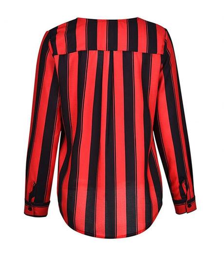 Bluzka red stripe, m