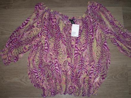 Lahko transparentna bluzka, h&m,l