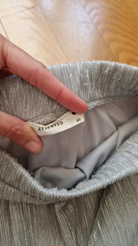 Strieborna midi sukna, reserved,s