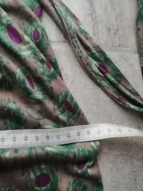 Krásne jemné šaty "pávie oko" nafnaf, vm-l, naf naf,l