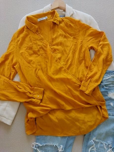 Voľná blúzka bershka, bershka,s