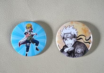 Naruto odznaky, 2 ks,