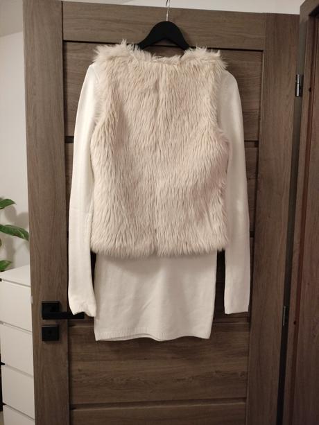 Kožušinová vesta, h&m,s