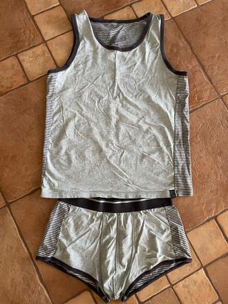 Sivé letné pyzamo, l