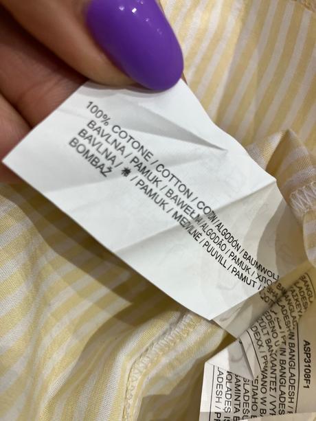 Dievčenská pásikavá košeľa s volánom (7 r.), original marines,122