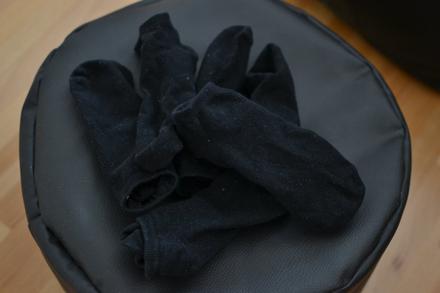 Členkové čierne ponožky 6 párov 36-38, 36