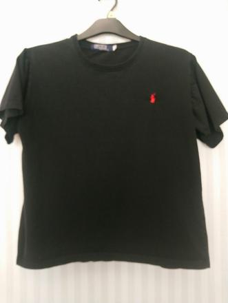 Pánske čierne tričko, polo, s, s