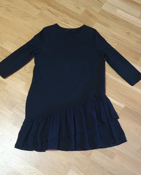 Asymetrická tunika/minišaty s volánmi, mohito,m