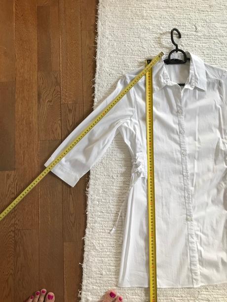 Predĺžená košeľa so snurovanim top stav, f&f,36