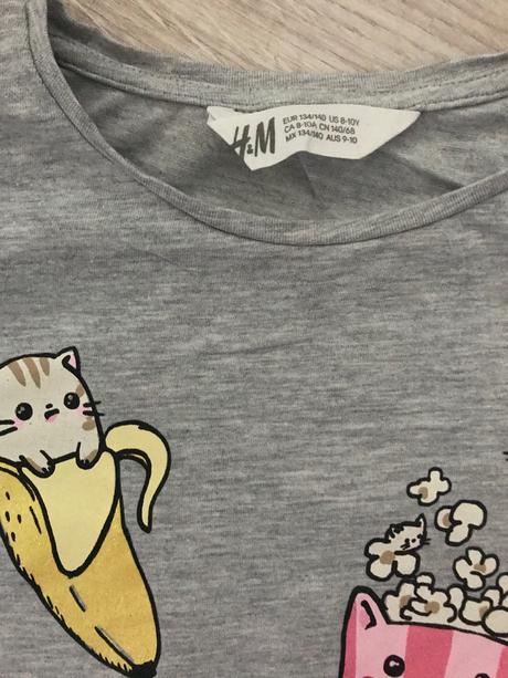 Tričko popcorn 8-10 rokov, h&m,134