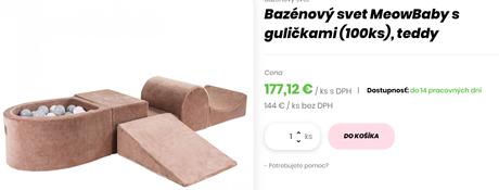 Bazénový svet meowbaby s guličkami (100ks),