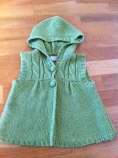 Pletená vestička s kapucňou, next,98