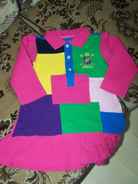 Zn. rool baby malo nosené na štýl patchwork, 92