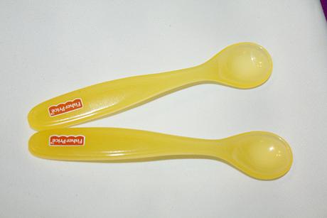 Lyžičky fischer price - žlté, 