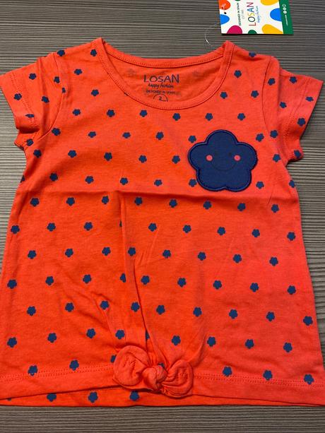 Tričko losan kvietok červene, losan,92 / 104 / 110 / 116