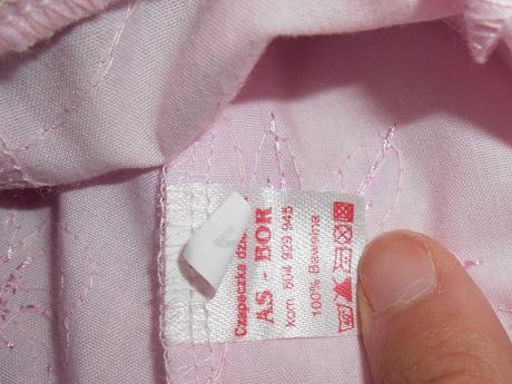 Ružová čiapka s flitrami, 56